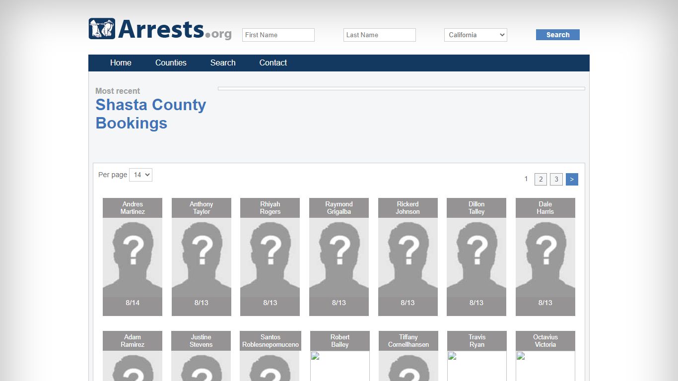 Shasta County Arrests and Inmate Search